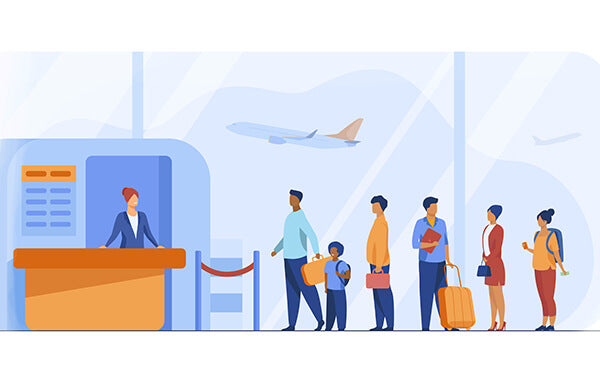 Illustrazione di un aeroporto