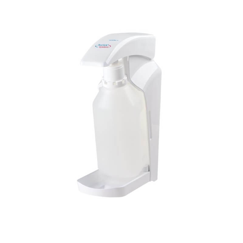 La vista dettagliata mostra il dispenser schülke® hyclick