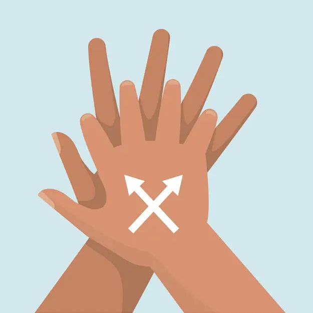 Rub disinfectant thoroughly between fingers